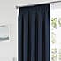 Tyla Navy Blackout Pencil Pleat Curtains  undefined