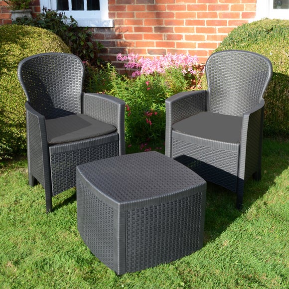 Trabella Sicily 2 Seater Bistro Set Dunelm