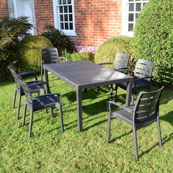 Trabella Salerno 6 Seater Dining Set with Siena Chairs image 1 of 5