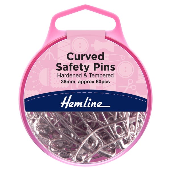 Curved Safety Pins Nickel image 1 of 1