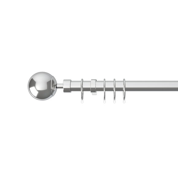 Oslo Extendable Metal Curtain Pole With Rings