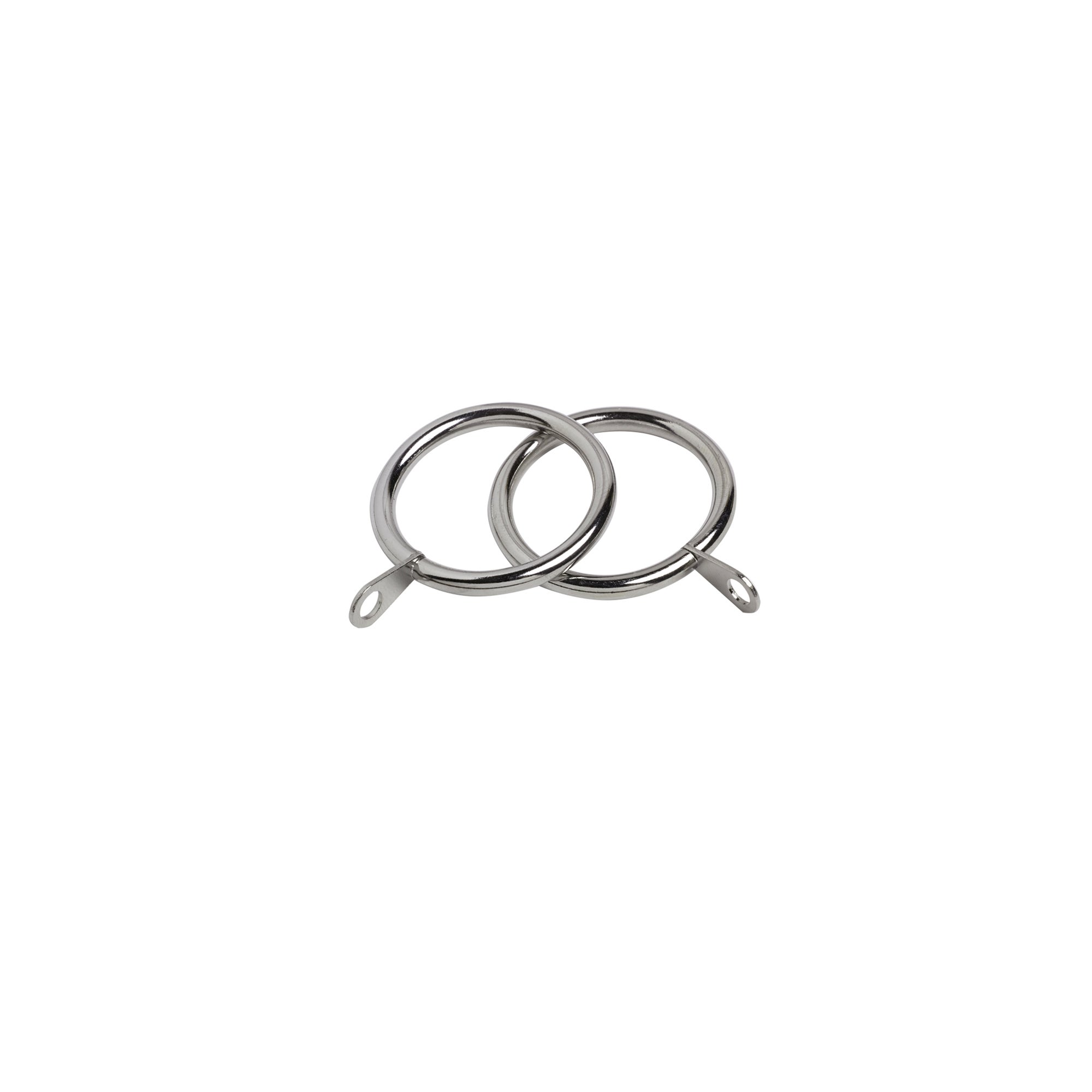 Oslo Pack Of 6 2225mm Curtain Rings Chrome