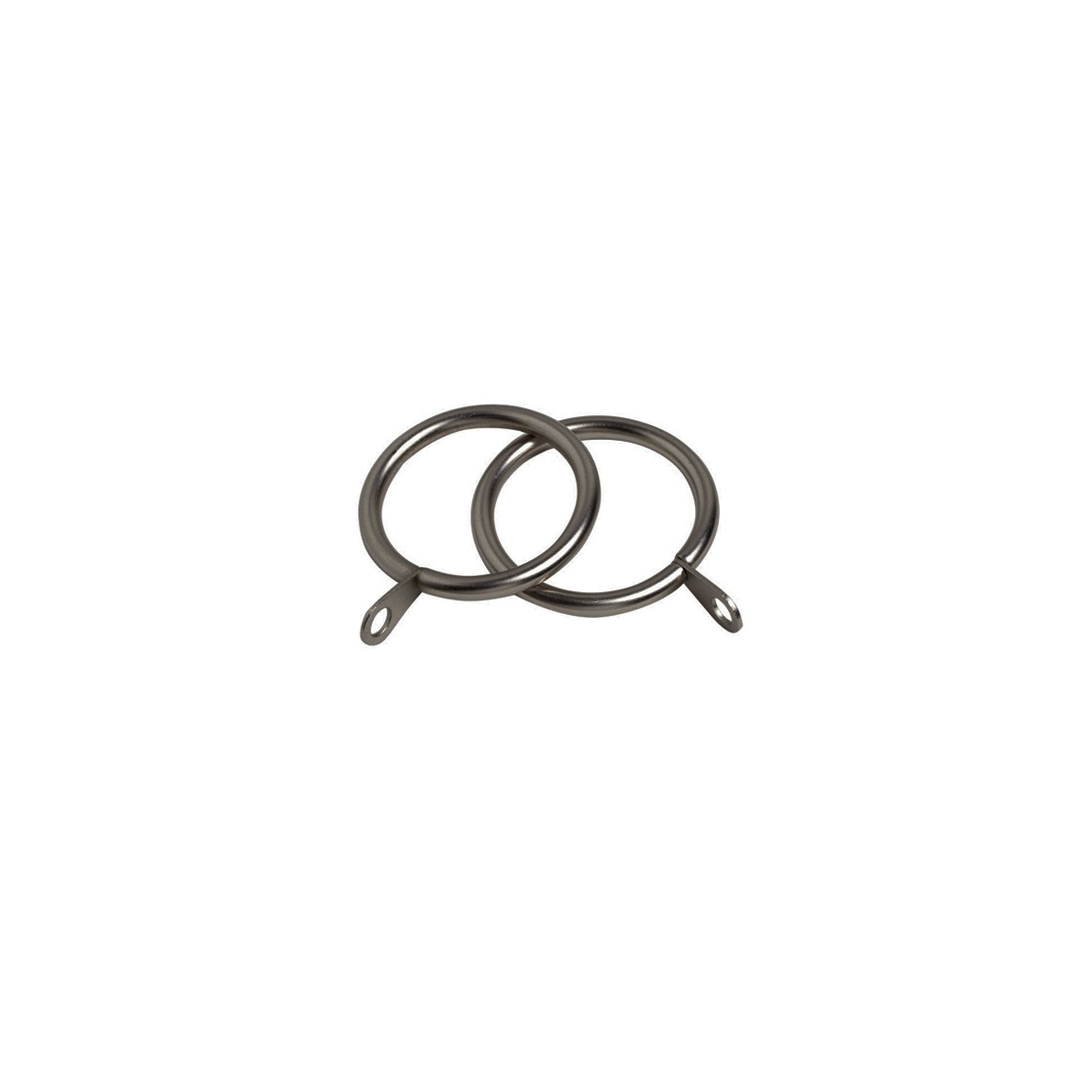 Oslo Pack Of 6 2225mm Curtain Rings Grey