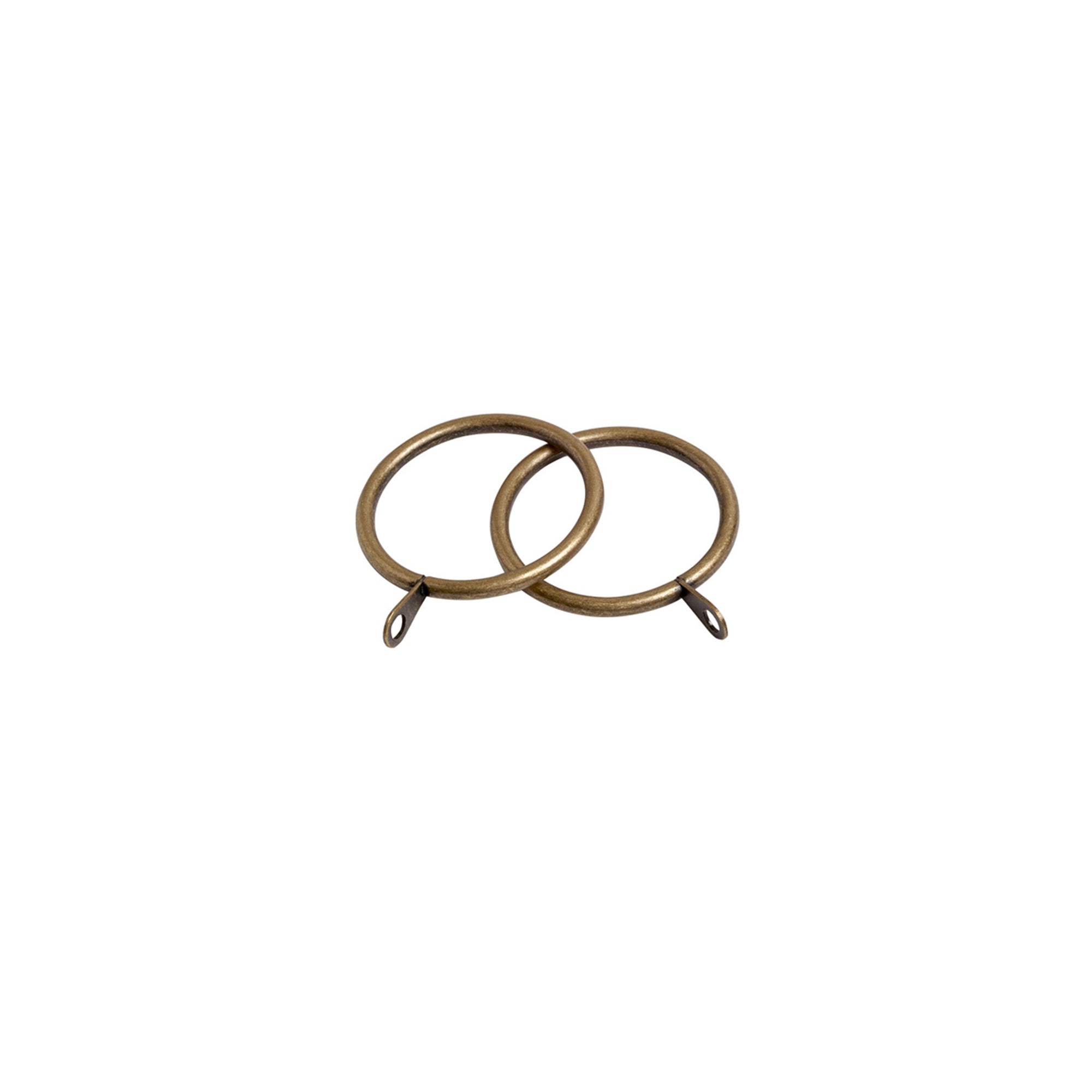 Oslo Pack Of 6 2225mm Curtain Rings Antique Brass
