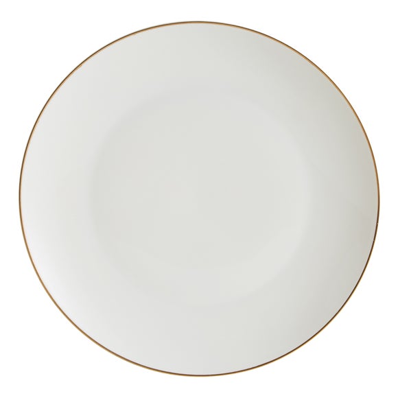 Gold trim 2025 dinner plates