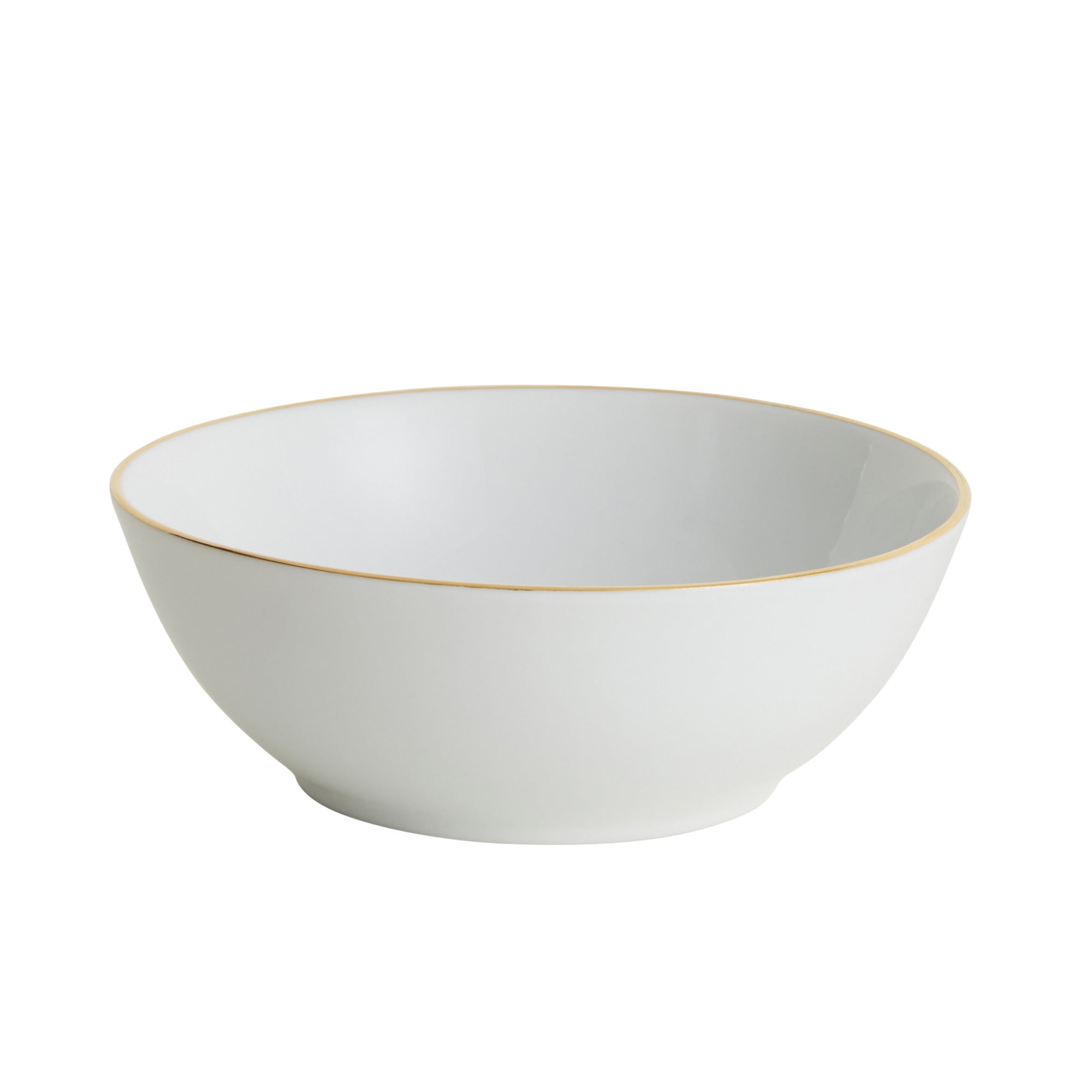Gold Band Porcelain Cereal Bowl