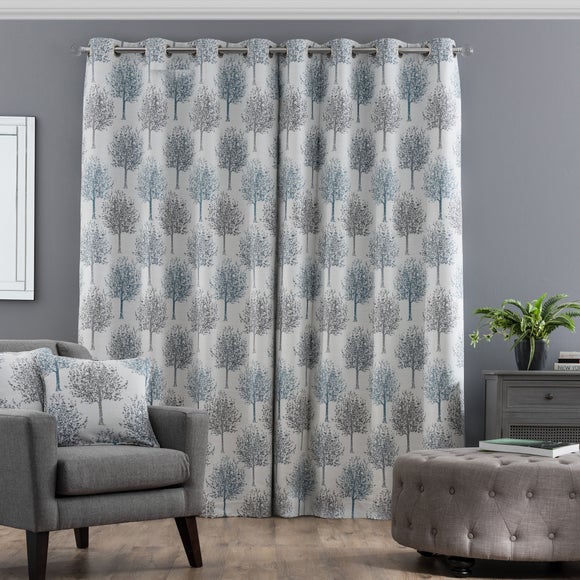 Photo 4 of Jacquard Trees Eyelet Curtains Photo 4 of Jacquard Trees Eyelet Curtains
