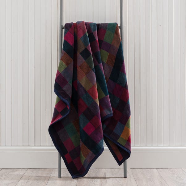 Super Soft Multicoloured Check Throw  undefined