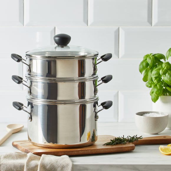 stainless steel steamer argos