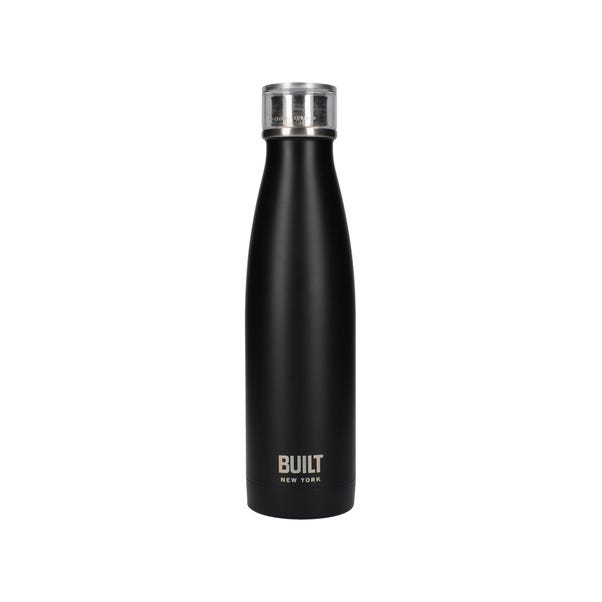 Built 480ml Double Walled Insulated Black Water Bottle image 1 of 2