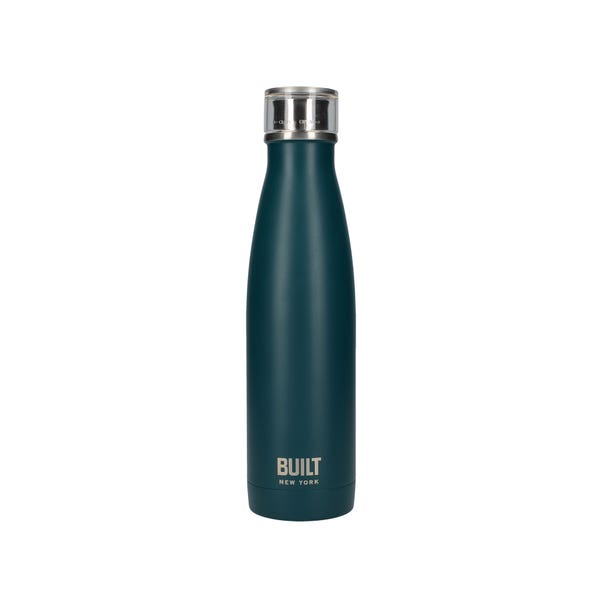 Built 480ml Double Walled Insulated Teal Water Bottle Teal (Blue)