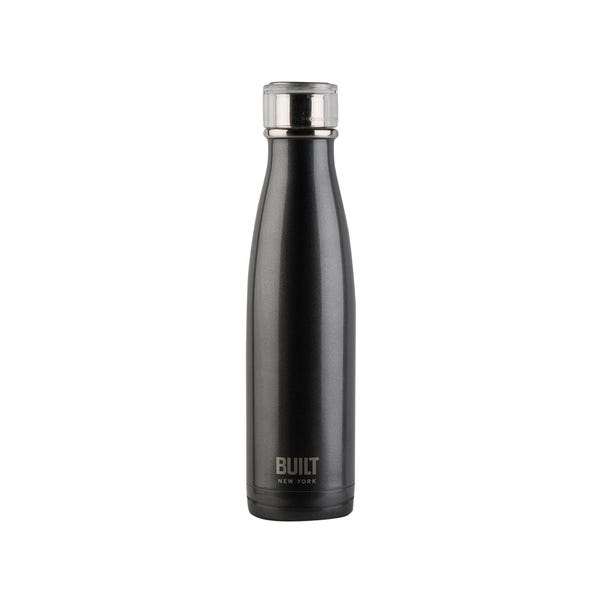 Built 480ml Double Walled Insulated Charcoal Water Bottle image 1 of 3