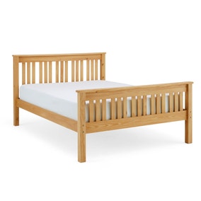 Natural Shaker Style Wooden Bed Frame