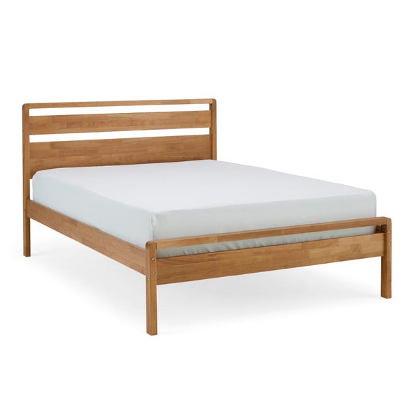 Scandi Mid Century Wooden Bed Frame  undefined