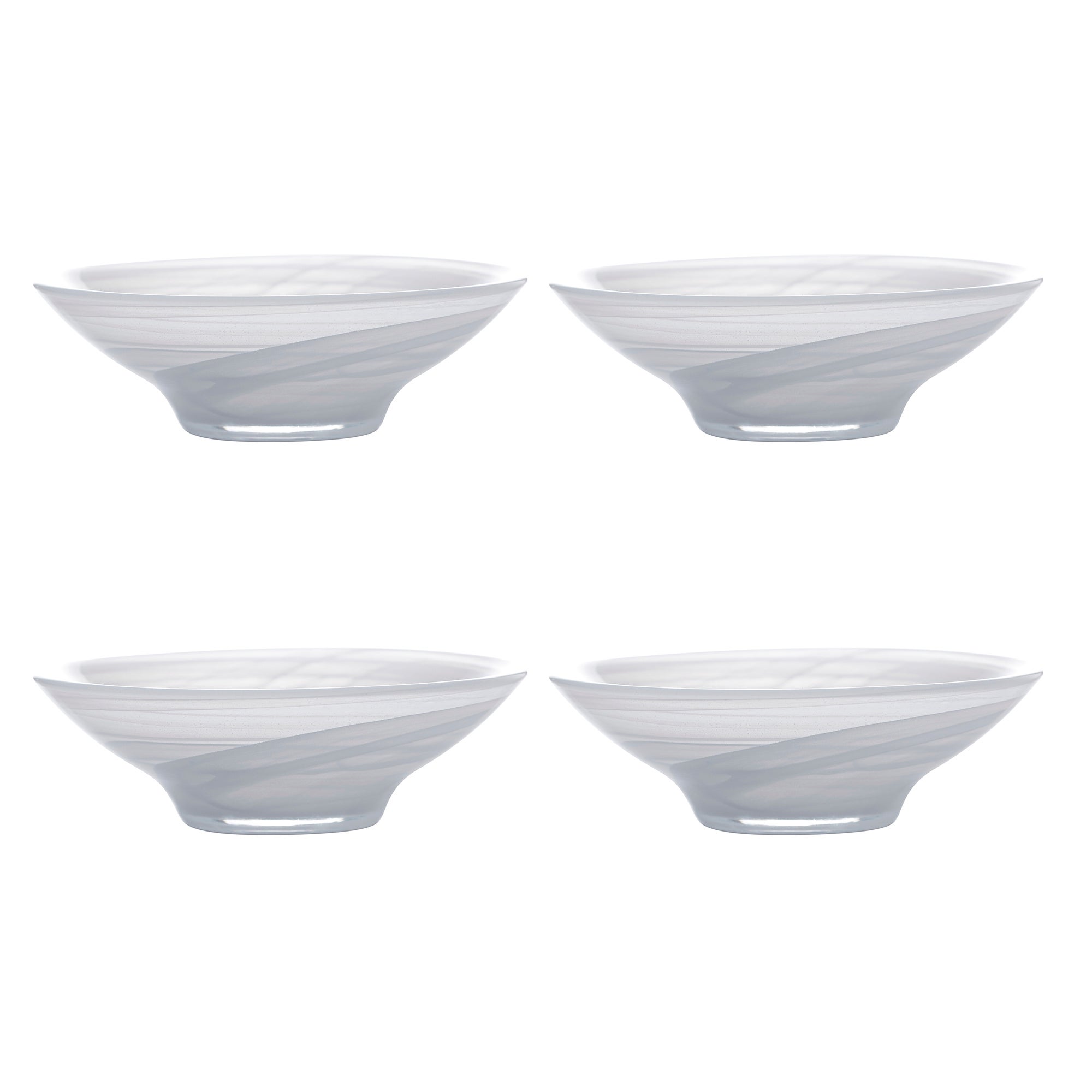 Maxwell Williams Marblesque Set Of 4 13cm White Bowls White