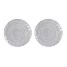 Maxwell & Williams Marblesque Set of 2 34cm White Plates