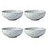 Maxwell & Williams Caviar Speckle Set of 4 11cm Coupe Bowls White