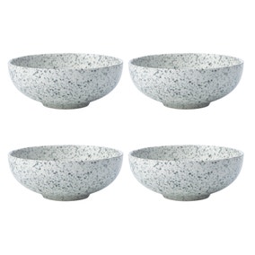 Set of 4 Maxwell & Williams Caviar Speckle 11cm Coupe Bowls