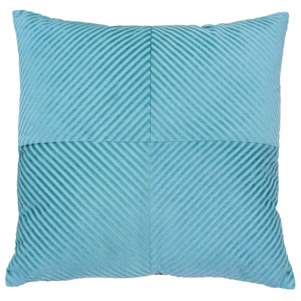 Paoletti Infinity Blue Textured Cushion image 1 of 4