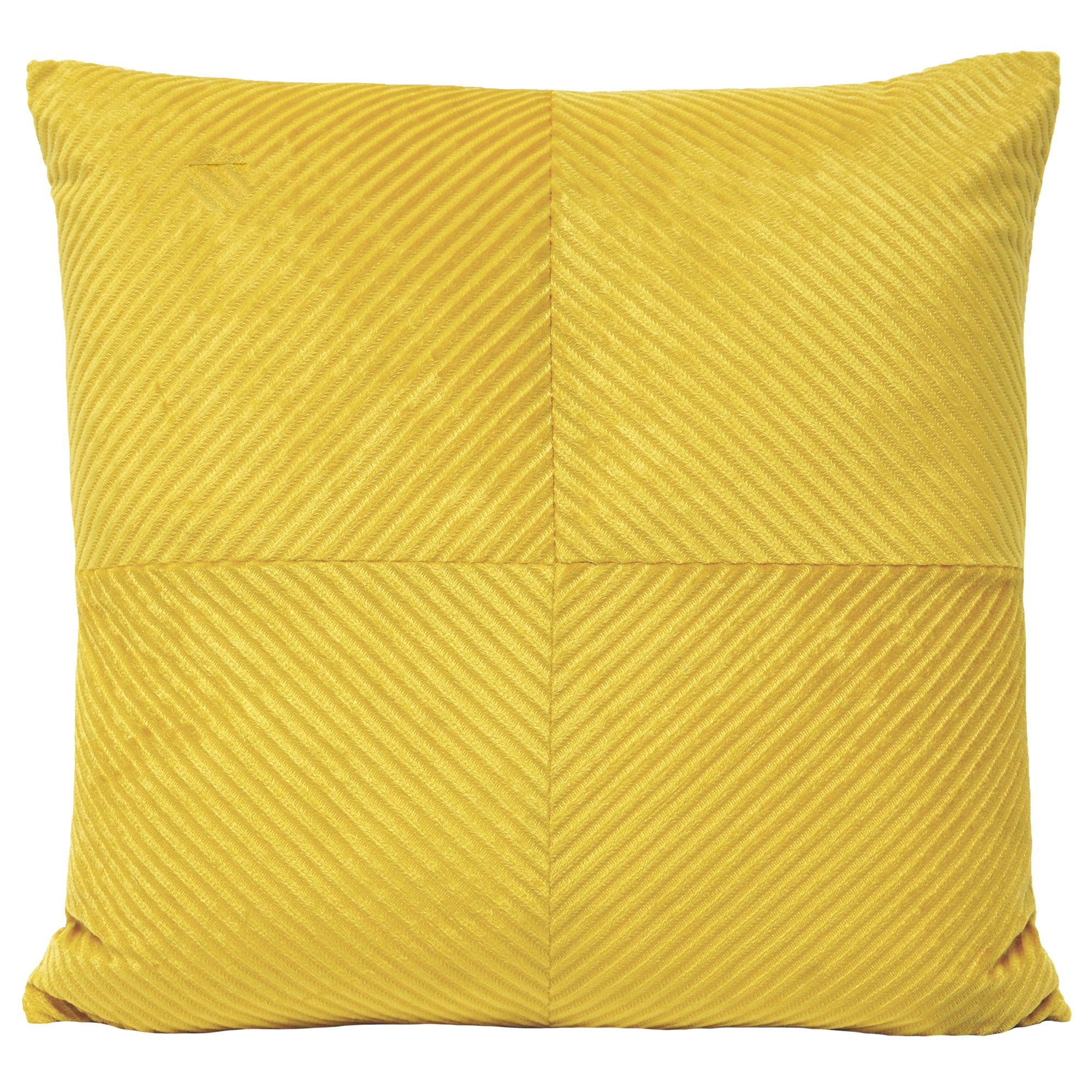 Photos - Pillow Infinity Paoletti Large  Honey Textured Cushion Yellow 