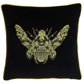 Paoletti Cerana Black Bee Velvet Cushion