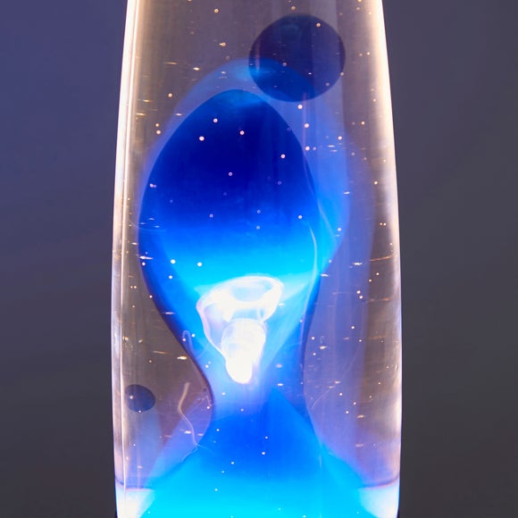 Blue Retro Lava Lamp Dunelm