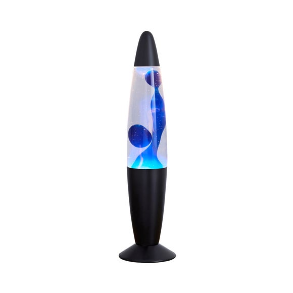 Blue Retro Lava Lamp Dunelm