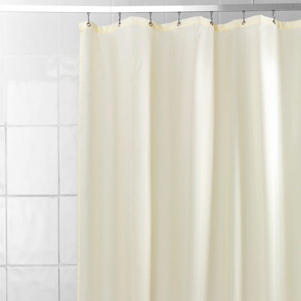 Extra Long Cream Shower Curtain Cream