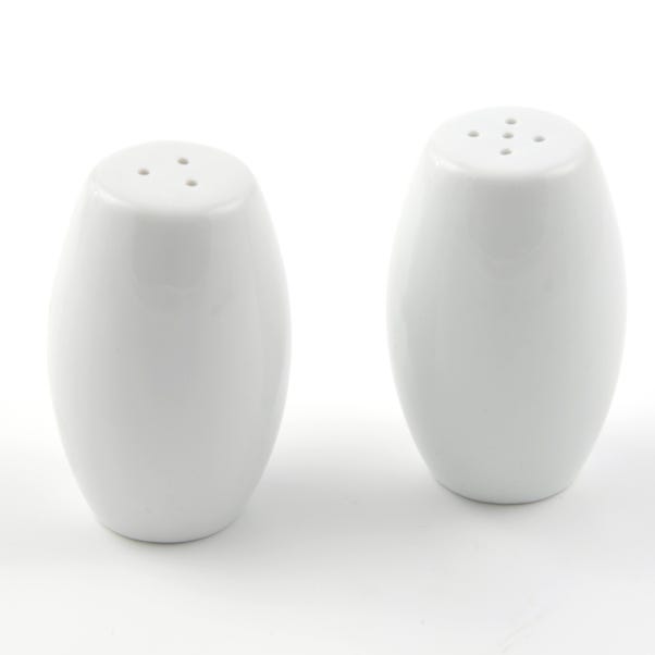 Set of 2 Purity Salt & Pepper Shakers White