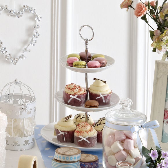 Meadow 2 Tier Cake Stand