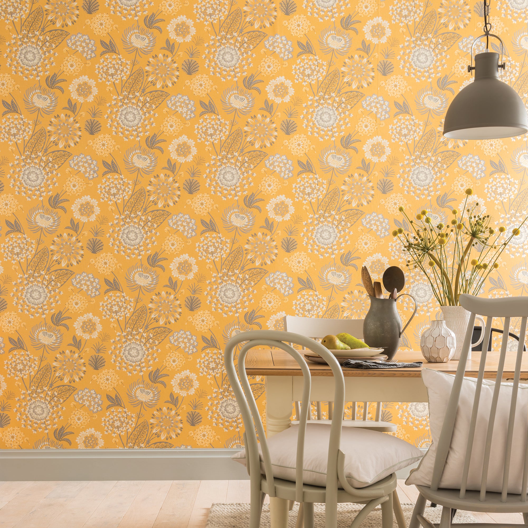 Click to view product details and reviews for Vintage Bloom Mustard Floral Wallpaper Mustard Yellow.