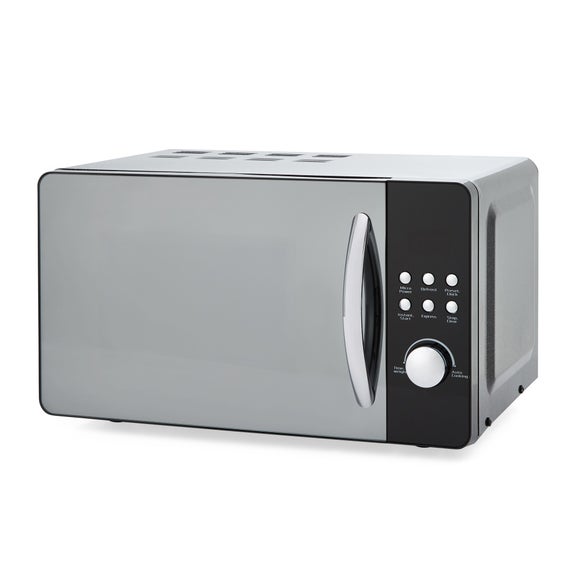 Dunelm Bling 20L 700W Black Microwave | Dunelm