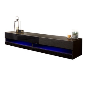 Galicia LED Extra Wide Wall TV Unit for TVs up to 80"