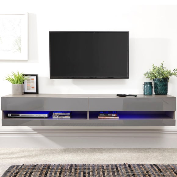 Wall mounted led store tv unit