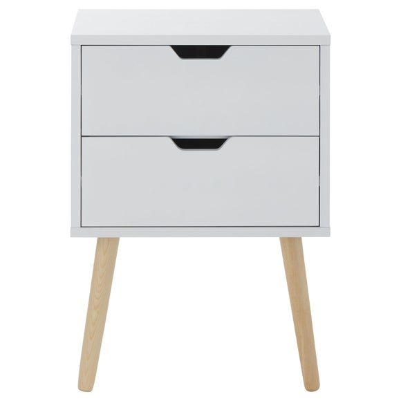 white gloss side table dunelm