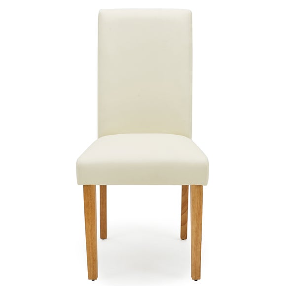 dunelm faux leather dining chairs