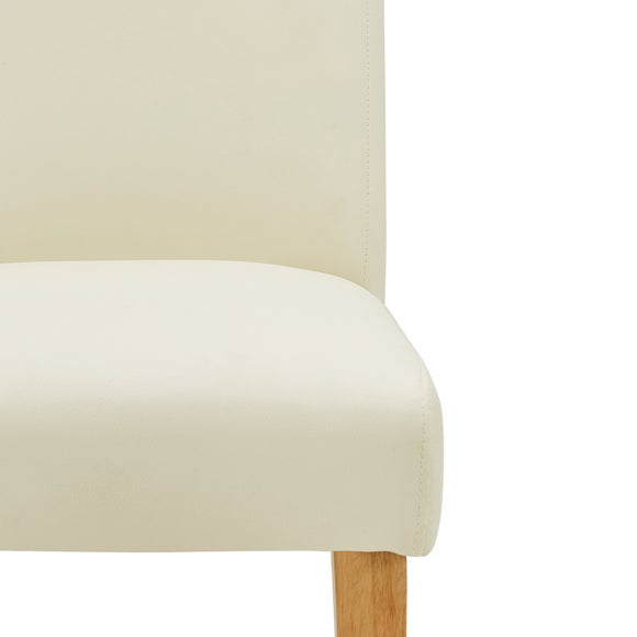 dunelm faux leather dining chairs