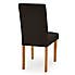 Hugo Set of 2 Faux Leather Chocolate Dining Chairs