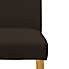 Hugo Set of 2 Faux Leather Chocolate Dining Chairs
