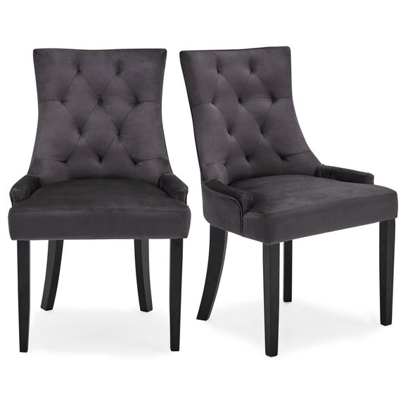 dunelm chairs grey