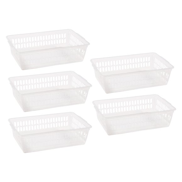 Handy Baskets Set of 5 Small Plastic 