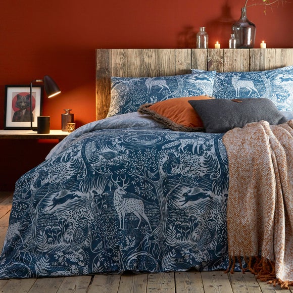 winter woods duvet