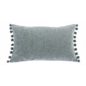 Chenille Pompom Boudoir Cushion