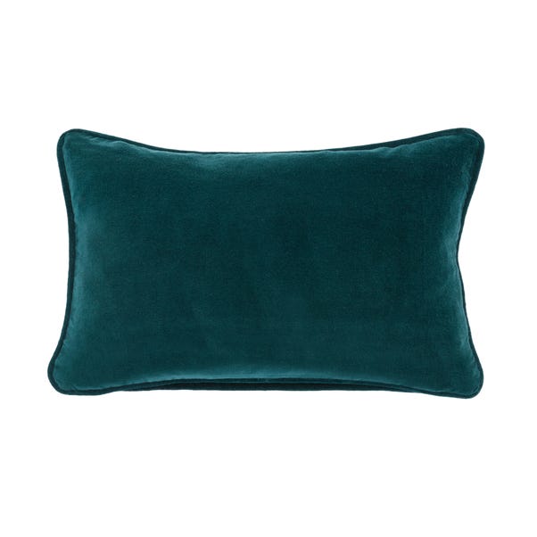 Clara Cotton Velvet Rectangle Cushion image 1 of 6