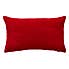 Chenille Spot Rectangular Cushion Red
