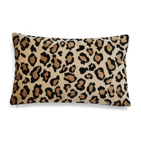 Luxe Leopard Velvet Cushion