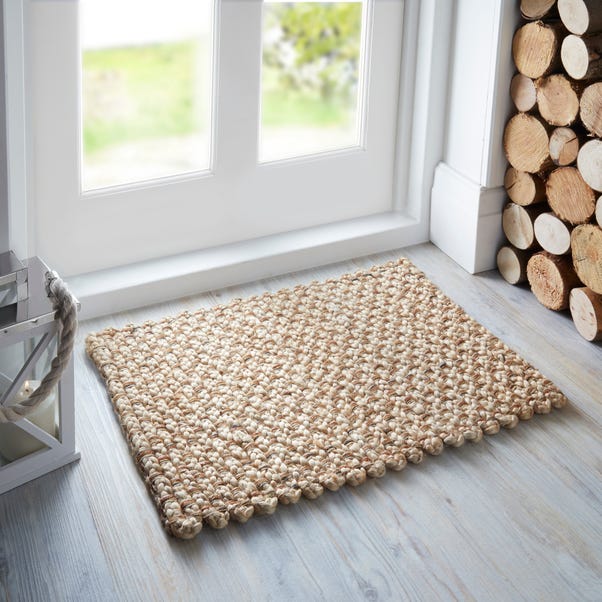 Natural Chunky Jute Woven Doormat image 1 of 4
