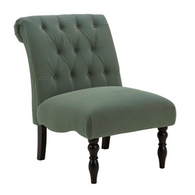 Willow Velvet Accent Chair - Sage