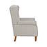 Oswald Window Pane Check Wingback Armchair Natural Oswald Check