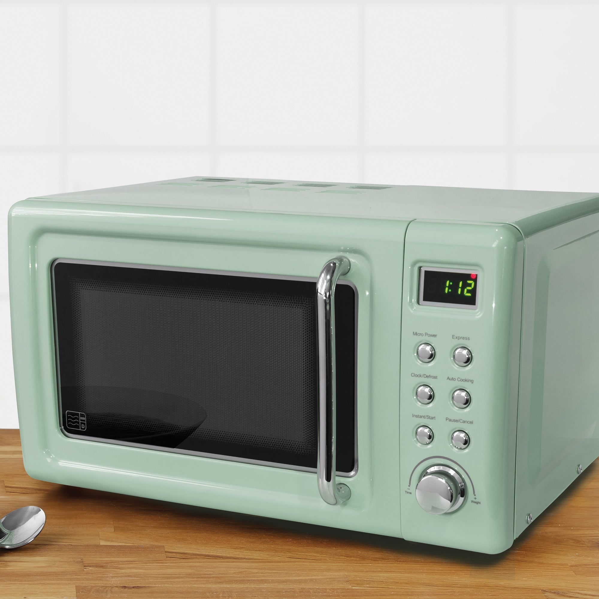 Retro 20L 800W Microwave, Seafoam